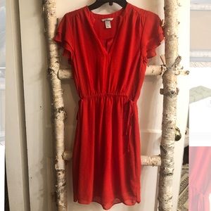 H&M Red Dress with Adjustable Waist